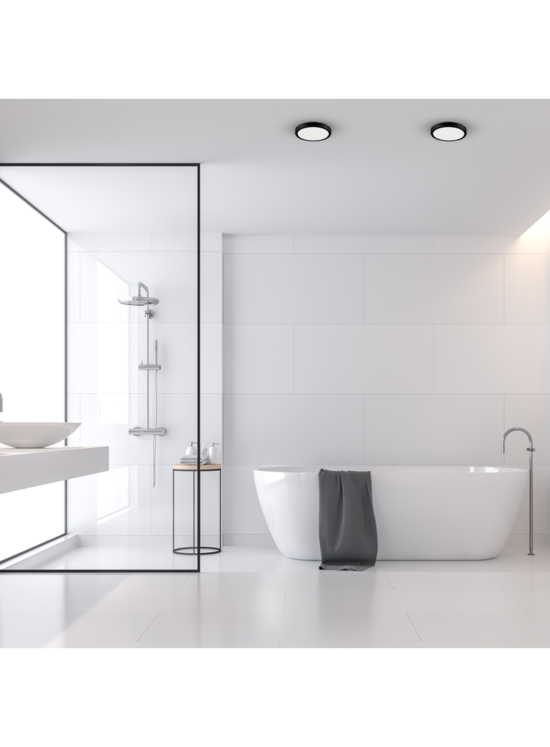 MILAGRO Plafon Vera 12W 4000K Czarny IP65