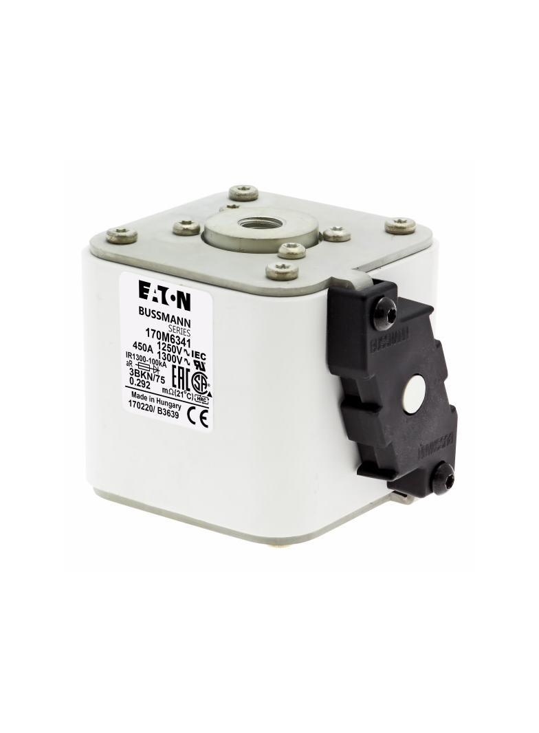 FUSE 450A 1250V 3BKN/75 AR CU Wkładka szybka 450A AC 1250V rozmiar 3 76x92x76 mm aR IEC UL 170M6341
