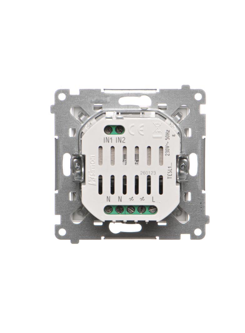 Simon 55 Ściemniacz do LED ściemnialnych klawiszowy Biały mat