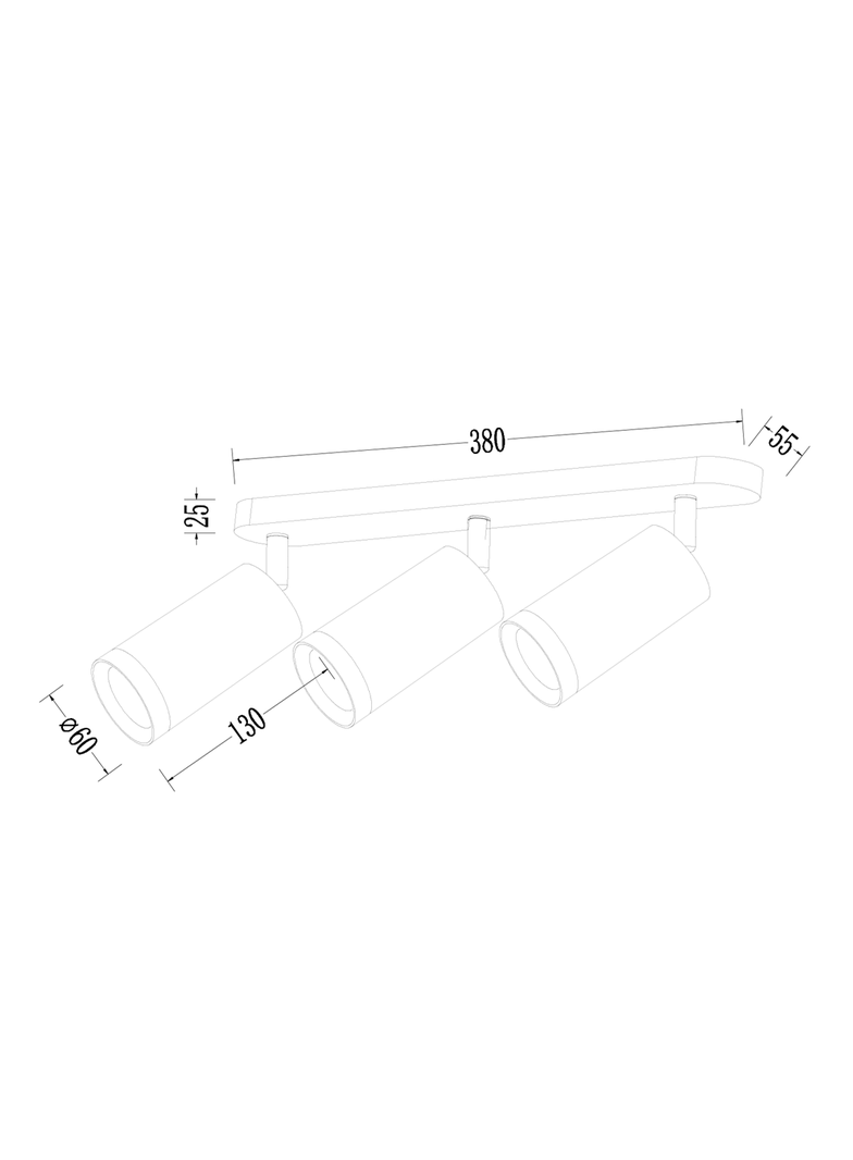 Oprawa Mica Spot Złoty 3xGU10