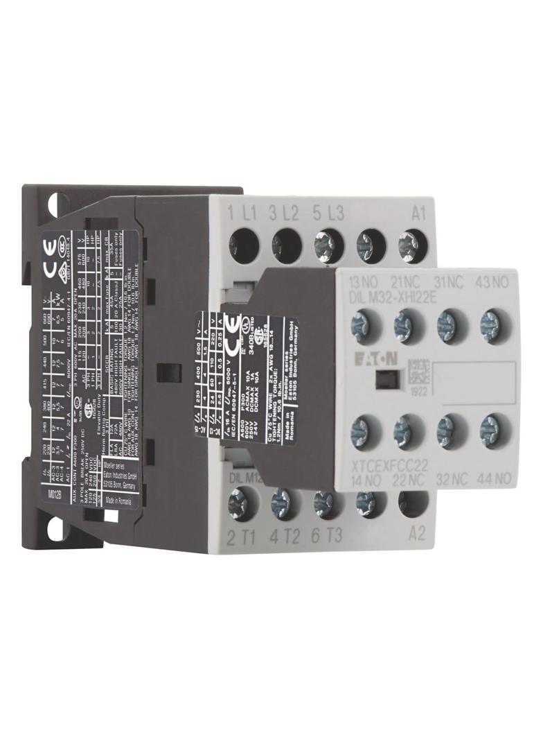 Stycznik mocy 12A 3P 230V AC 2Z 2R DILM12-22(230V50HZ,240V60HZ) 106362 EATON