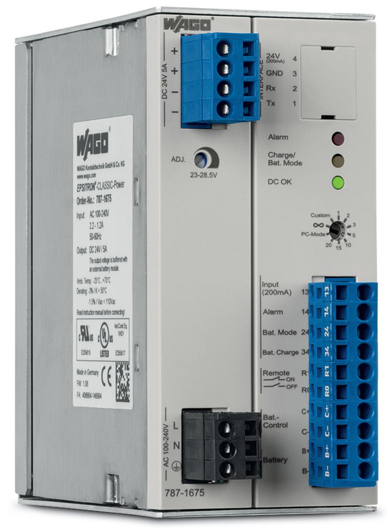 EPSITRON zasilacz CLASSIC 230/24V 5A WAGO
