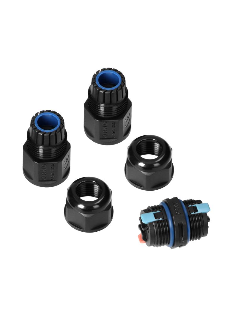 Konektor kablowy prosty z szybkozłączką IP68, 2x4mm2, 400V/20A