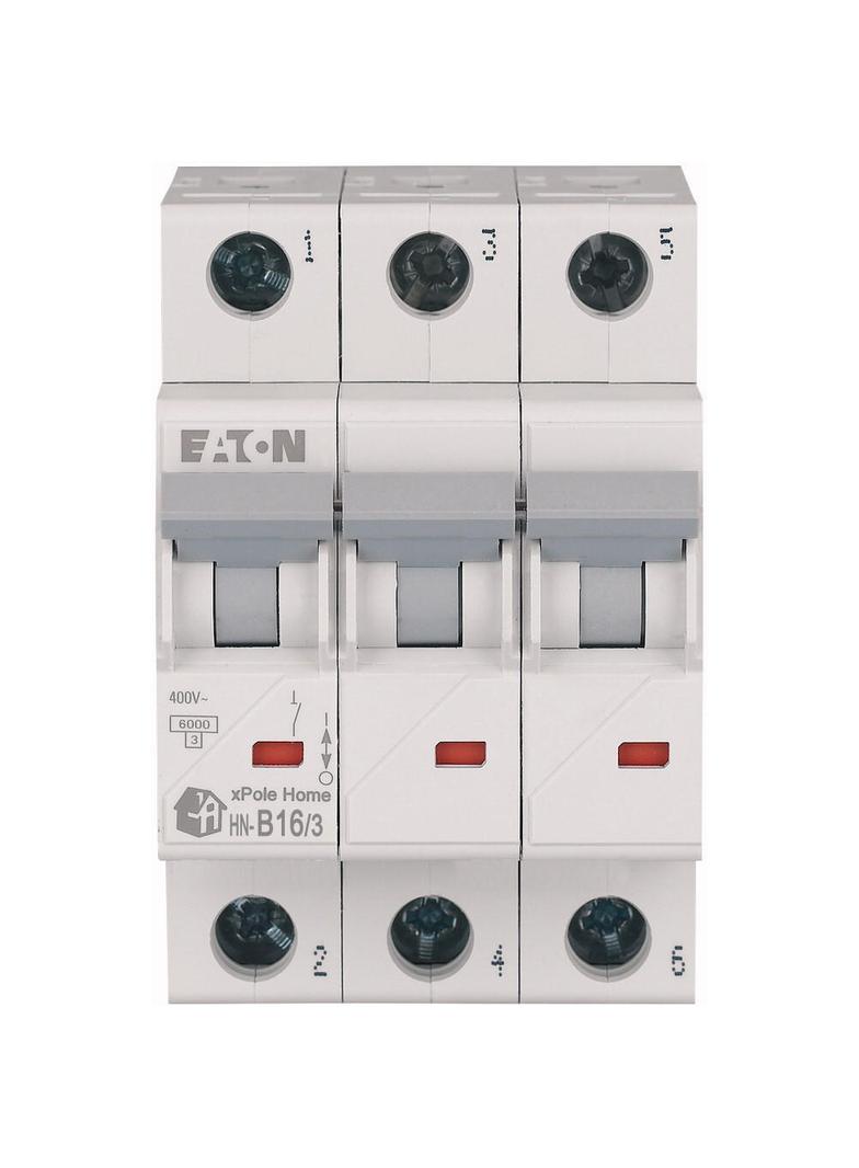 HN-B16/3 Wyłącznik nadprądowy 6kA B16A 3P 194881 EATON