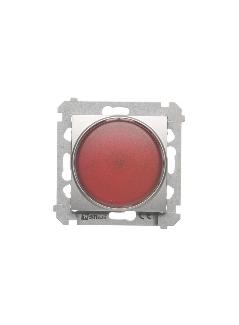 Simon 54 Sygnalizator świetlny LED – światło czerwone 230V srebrny mat