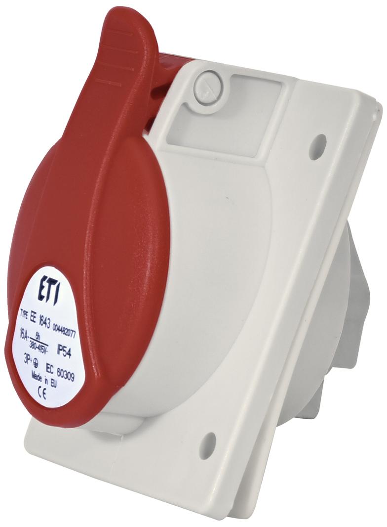 16A 400V 3P+PE Gniazdo tablicowe IP54 EE 1643 004482077 ETI