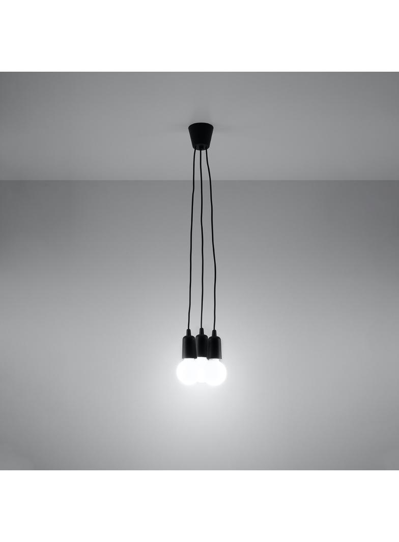 Sollux Lampa wisząca DIEGO 3 czarna SL.0573