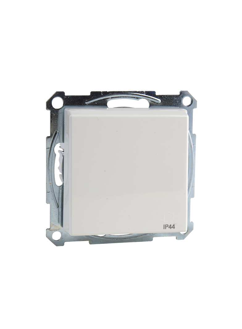 Gniazdo wtykowe SCHUKO z klapką i przesłoną, IP44, b.śrub., B.P, P, Sys M