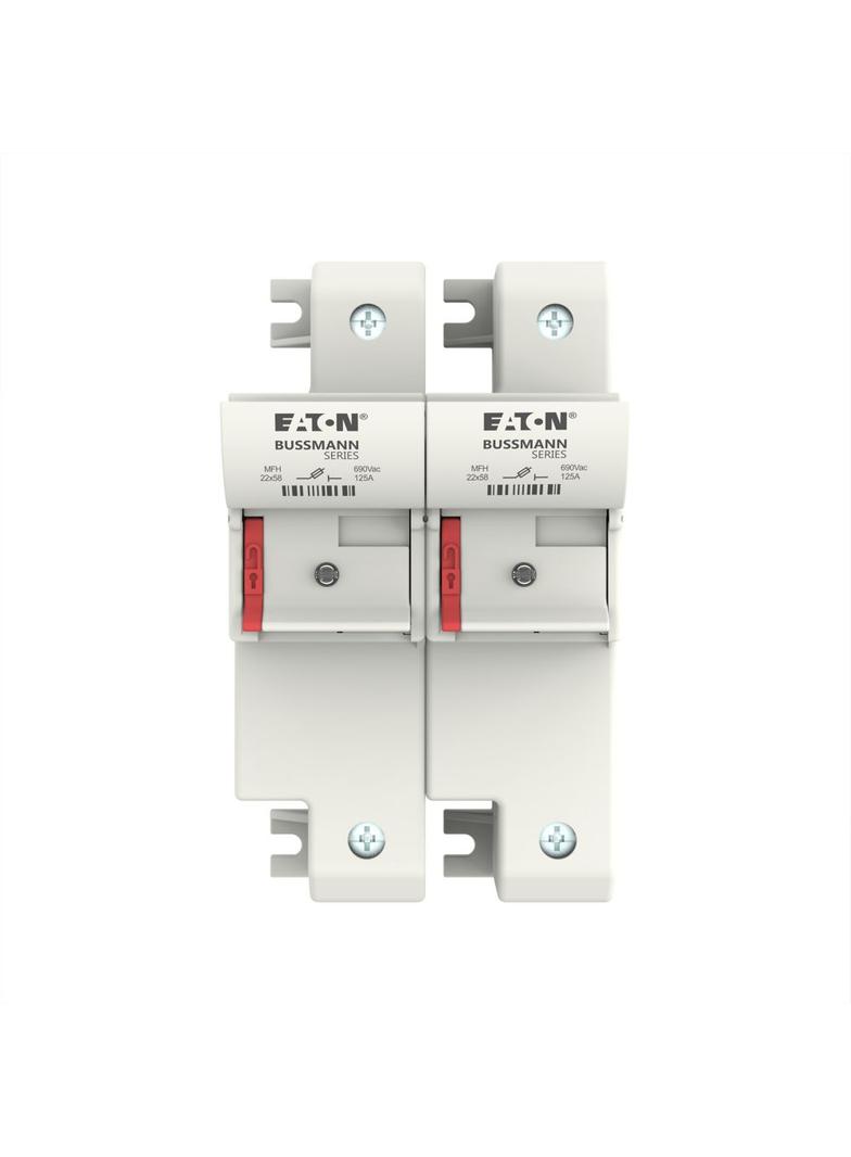 CH222DIU Podstawa bezpiecznikowa 125A AC 690V 22x58 mm 2P IEC neonowy wskaźnik CH222DIU EATON