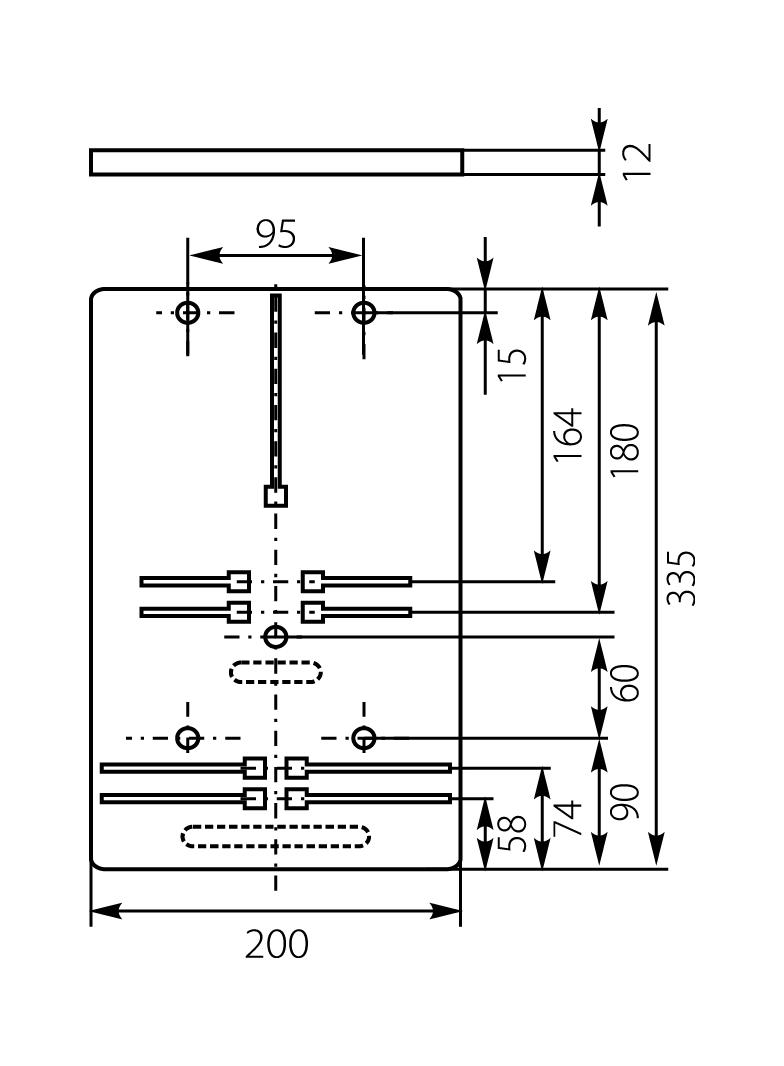 Tablica licznikowa T-U 1F/3F-b/z-12 FR 10.121 OPATÓWEK