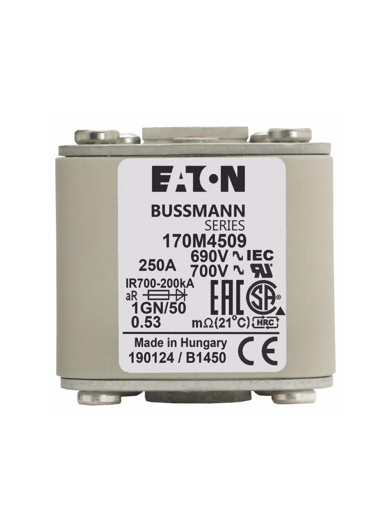 FUSE 250A 690V 1GN/50 AR UC Wkładka szybka 250A AC 690V rozmiar 1 53x69x51 mm aR IEC UL w 170M4509 E