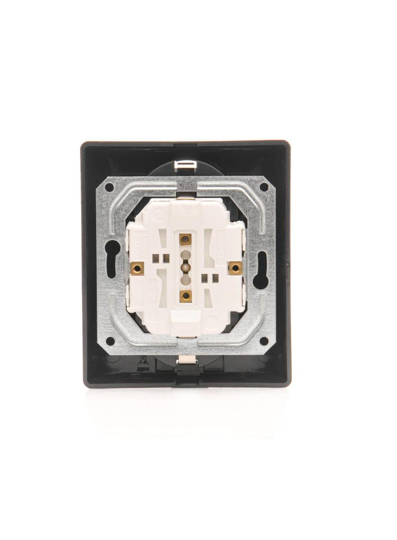 Simon 54 Gniazdo podwójne Schuko p/t z przesłonami wersja skandynawska 16A szybkozłączka antracyt