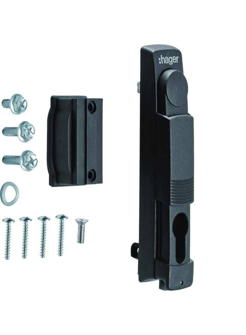 univers Zamek uchwyt uchylny do półbębenka 40mm plombowany FZ535 HAGER