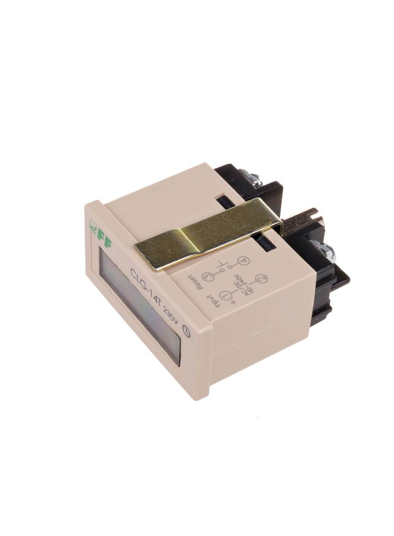 LICZNIK CZASU PRACY BEZ PRZYCISKU RESET, NAPIĘCIE WEJŚCIA LICZĄCEGO=110-230VAC/DC, PANELOWY