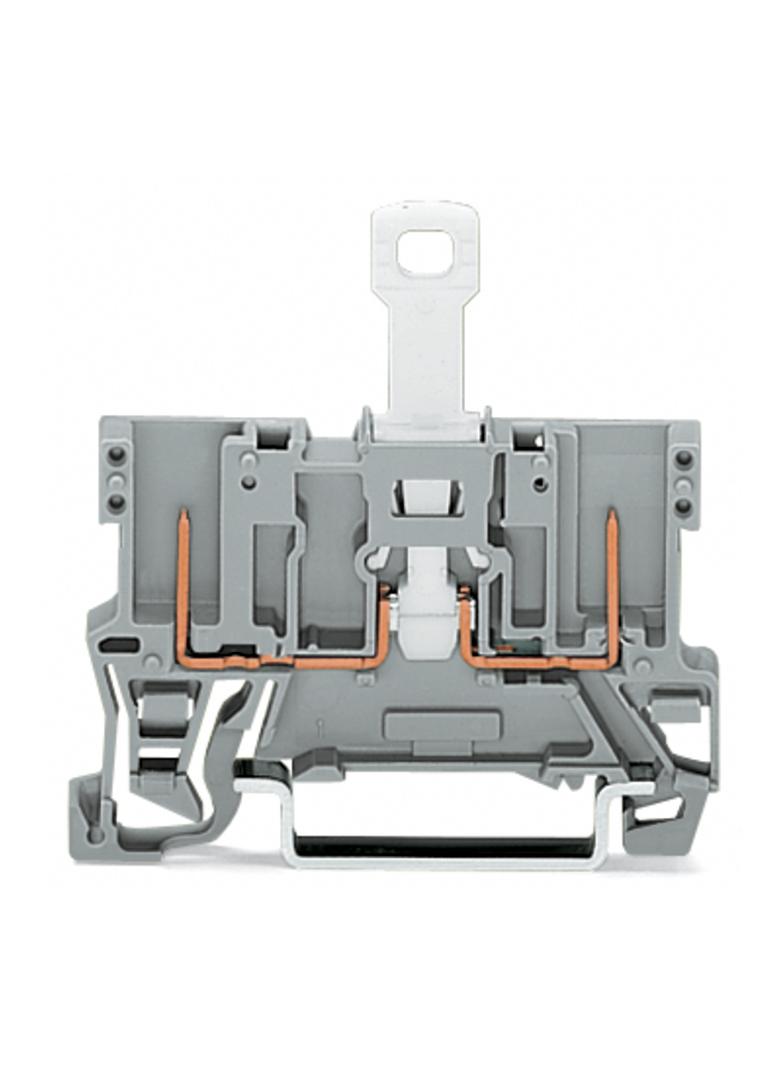 X-COM złączka bazowa 2-pinowa rozłączalna szara
