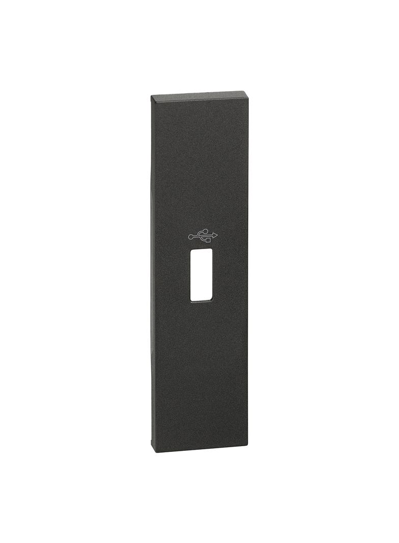 Living Now - Plakietka Gniazda Usb - 1 Moduł - Czerń Bticino KG10P LEGRAND