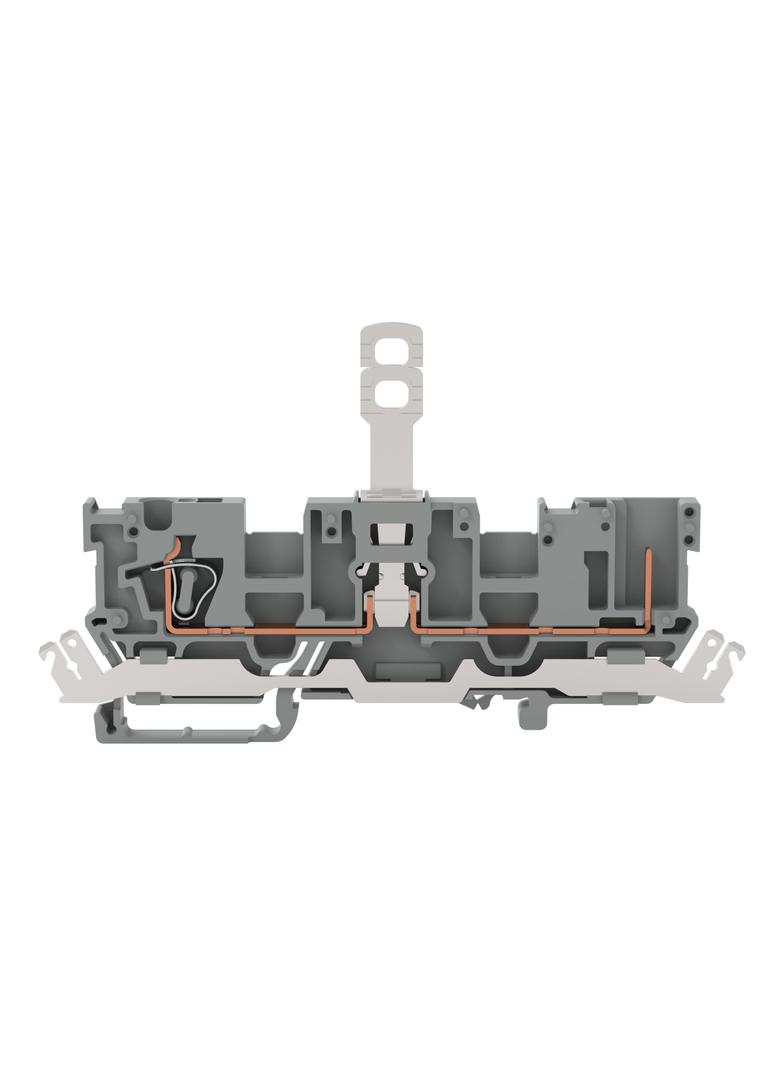 X-COM złączka bazowa 1-przewodowa/1-pinowa szara