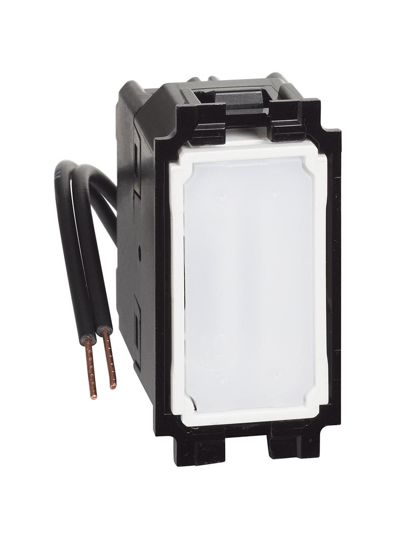 Living Now - Łącznik Krzyżowy Z Niebieską Led - 1 Moduł Bticino  K4004LB LEGRAND