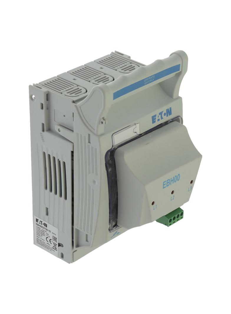 Rozłącznik bezpiecznikowy poziomy 160A AC 690V NH00 AC23B 3P IEC zaciski mostkowe EBH00O3TS5 EATON