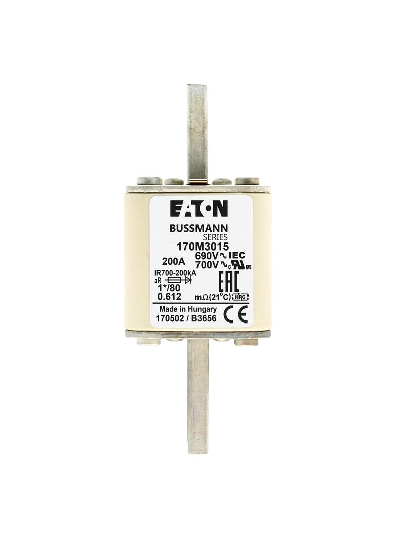 200A 690V 1*/80 aR INDICATOR FUSE Wkładka szybka 200A AC 690V compact DIN 1 45x45x104 mm, 170M3015 E