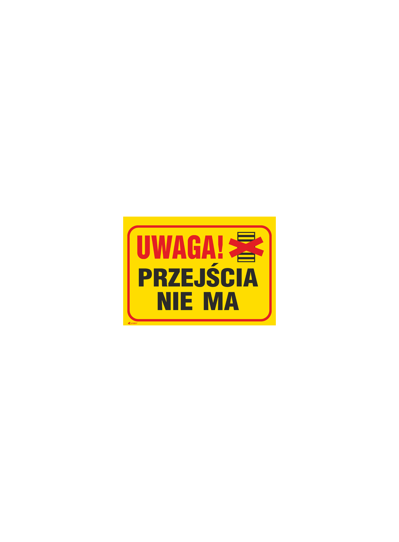 UWAGA! PRZEJŚCIA NIE MA  350X250 PŁYTA PCV SZTYWNA