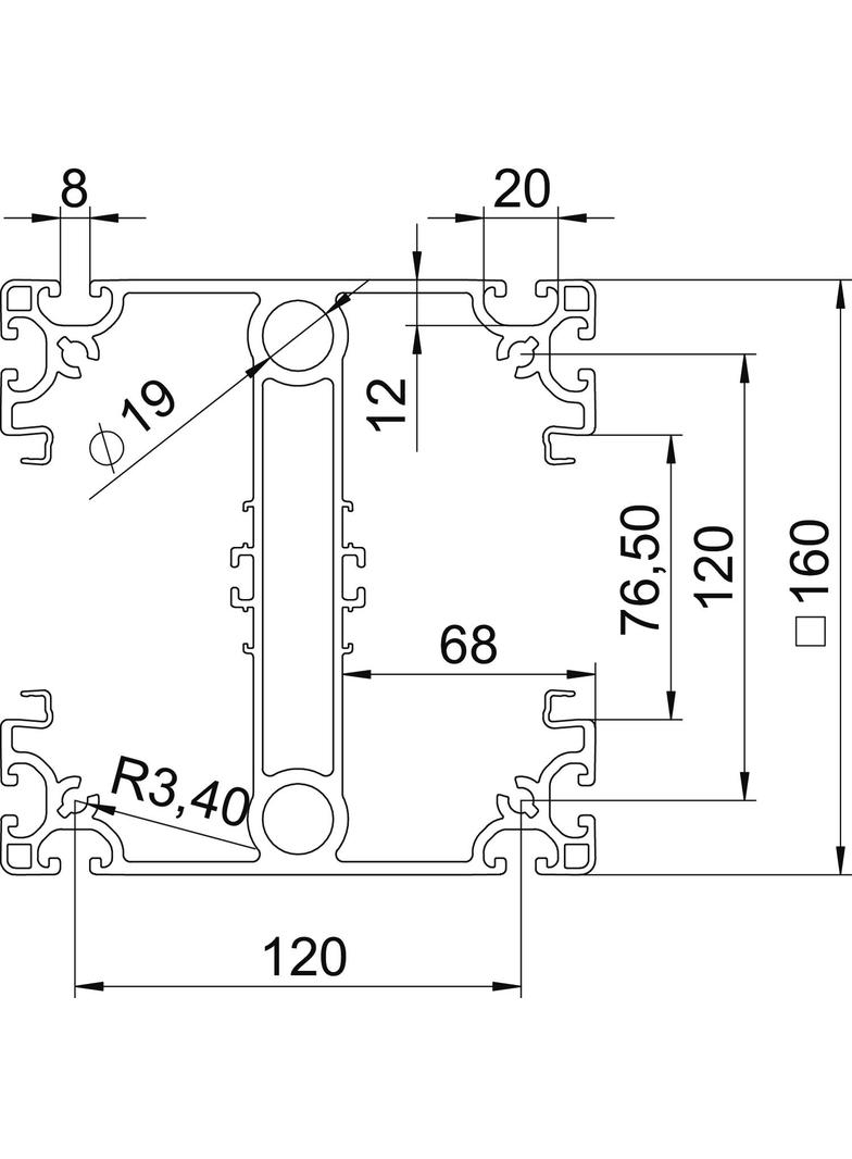 ISS160160IP4 EL, Kolumna zasilająca