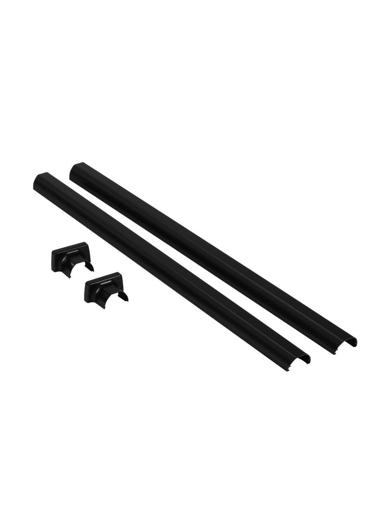 Zestaw wykończeniowy do kolumny 1 i 2-komorowej z teleskopowową regulacją, czarny, Legrand