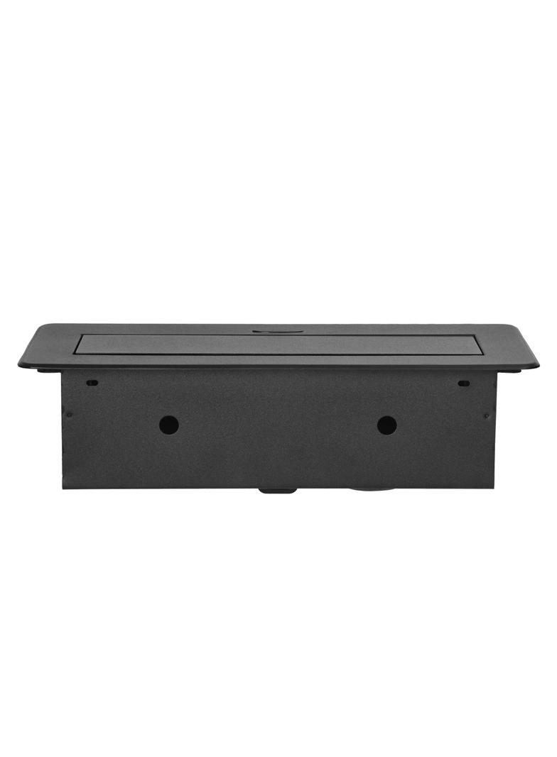 Gniazdo meblowe wpuszczane w blat z płaskim frezowanym rantem i ładowarką USB 2x2P+Z 2xUSB typ A+C OR-GM-9034/B ORNO