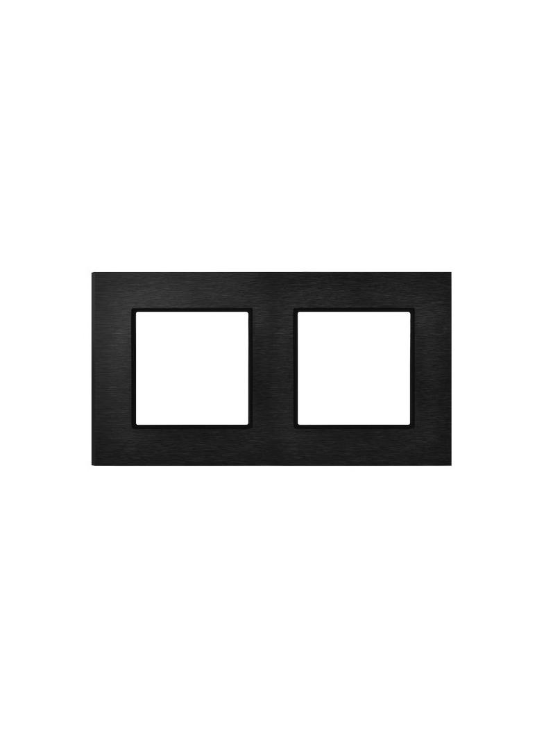 ARIA Ramka podwójna - kolor szczotkowany antracyt