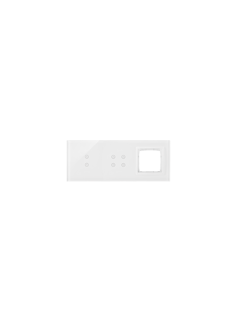 Simon 54 Touch Panel dotykowy S54 Touch 3 moduły 2 pola dotykowe pionowe + 4 pola dotykowe + 1 otwór na osprzęt S54 biała perła DSTR3340/70 KONTAKT
