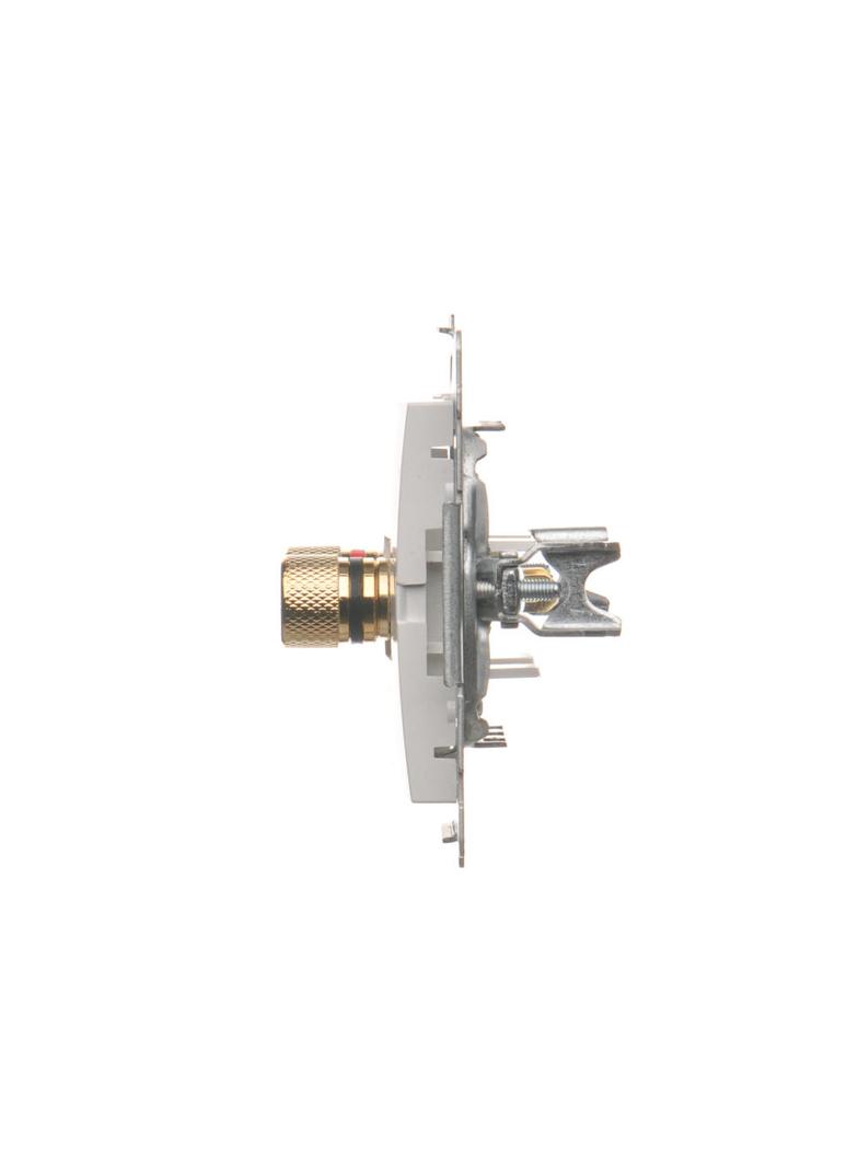 Simon 54 Gniazdo głośnikowe pojedyncze Przekrój przewodów dla wyjścia do 6 mm2 biały