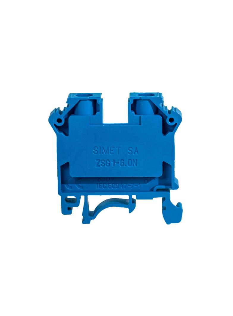 ZSG1-6.0Nn ,  Złączka szynowa gwintowa, seria NOWA, 6,0 mm2, TS 35, 1 tor, niebieski
