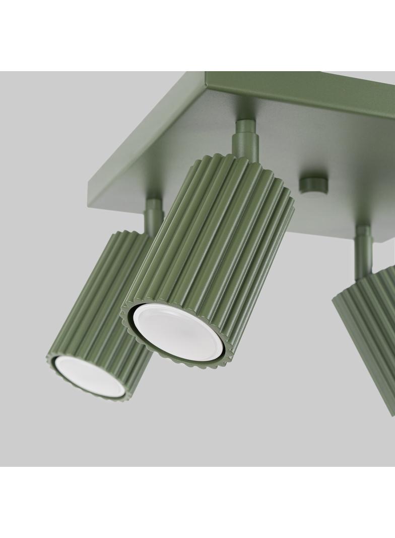 Sollux Plafon KARBON 4 zielony oliwkowy SL.1621