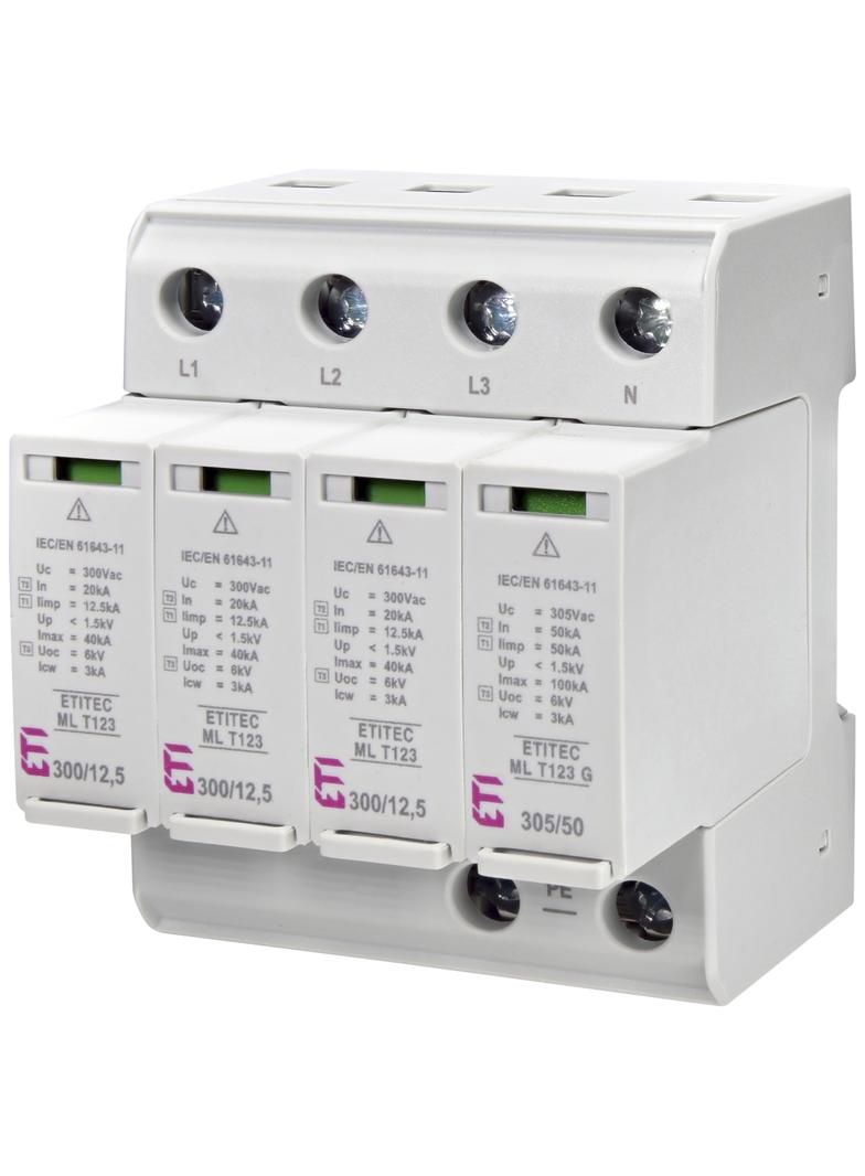 ETITEC ML T123 300/12,5 3+1 Ogranicznik przepięć T1, T2, T3 (B, C, D)
