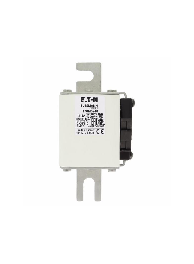 FUSE 315A 1250V 2KN/110 AR CU Wkładka szybka 315A AC 1250V rozmiar 2 61x77x138 mm aR DIN I 170M5240
