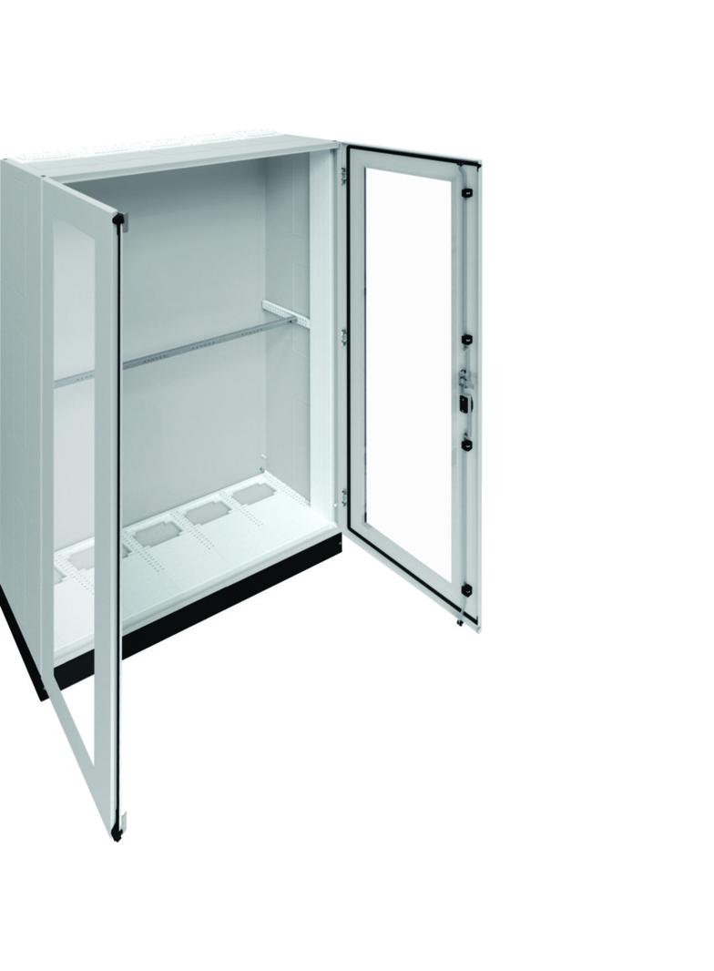 univers Rozdzielnica stojąca IP55 kl. I 1300x1850x400 + cokół 100mm drzwi transparentne FR25V1 HAGER
