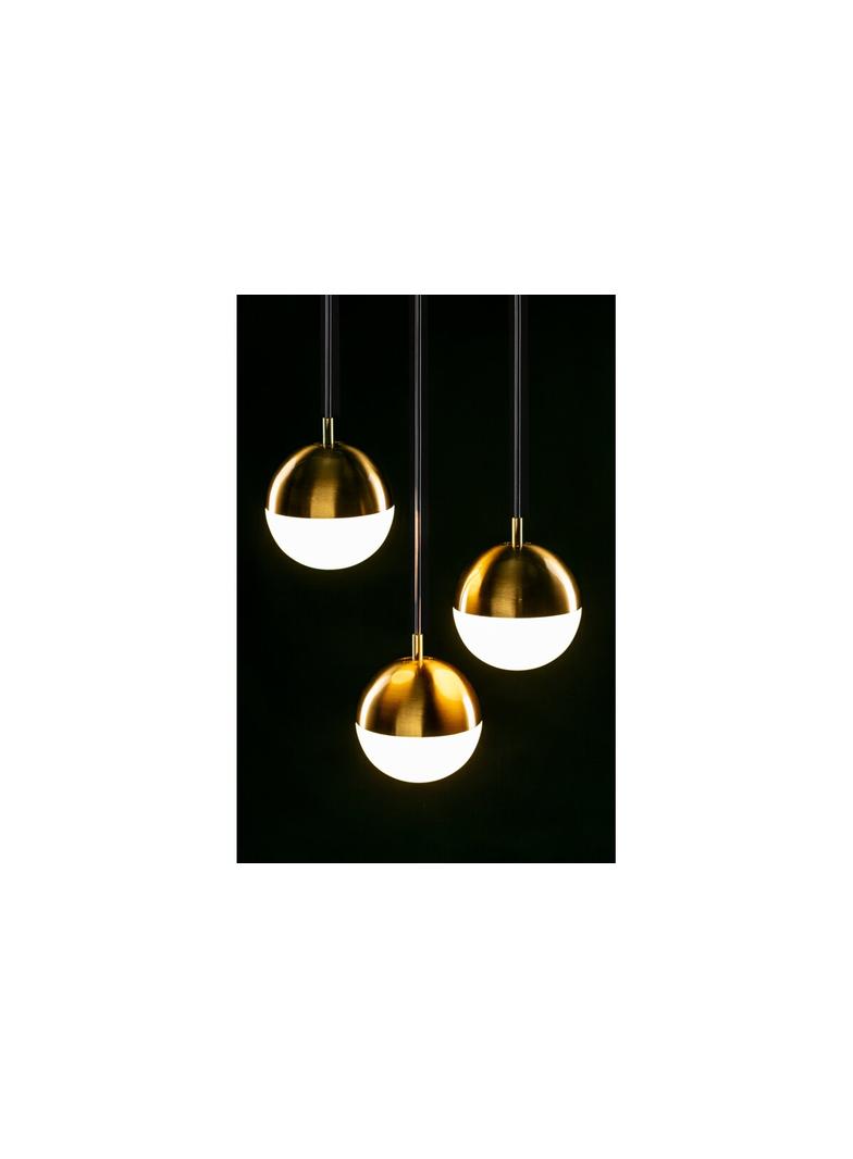 OPRAWA SUFITOWA ABIES, 7597, AC220-240V, 50/60Hz, 3*E27, IP20, POTRÓJNA, ZŁOTA