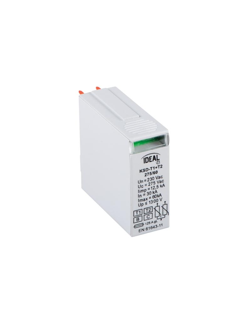 KSD-T1+T2 275/60 M Ogranicznik przepięć IDEAL TS KSD-T1+T2 275/60 M 1P 23924 KANLUX
