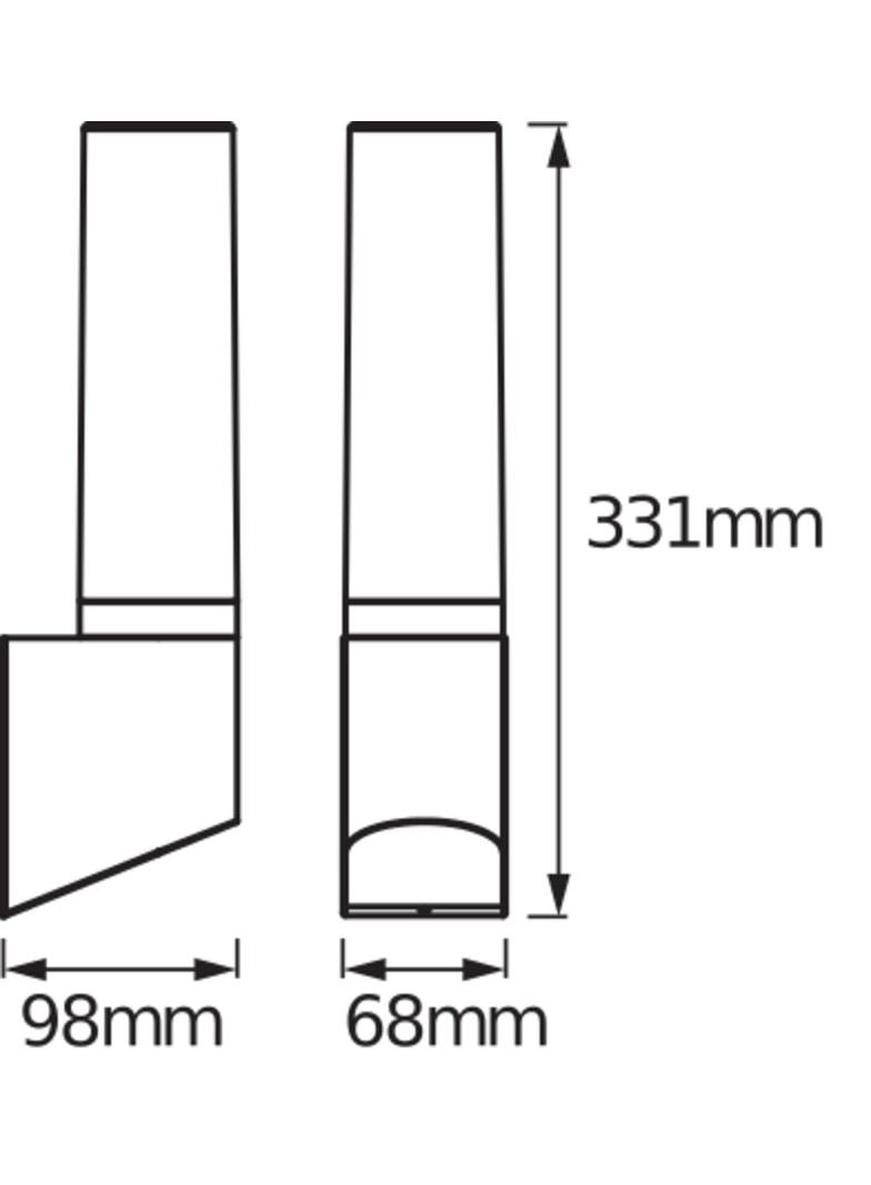 ENDURA STYLE LANTERNFLAREWALL 7WDG LEDV Oprawa zewnętrzna