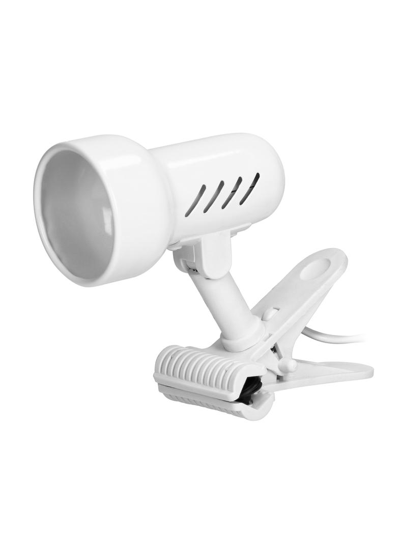 Kelly lampa biurkowa z klipsem 40W E14 stal + tworzywo biała DL-9/W ORNO