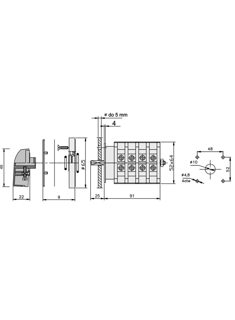 Łuk 25-22 Gwiazda-trójkąt  0-Y-? IP-65