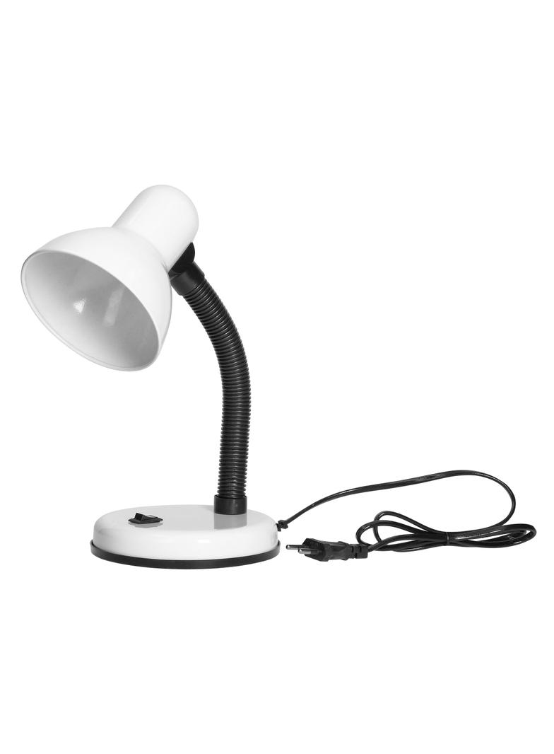 FUPI, lampa biurkowa, 40W, E27, stal + tworzywo, biała DL-4/W ORNO