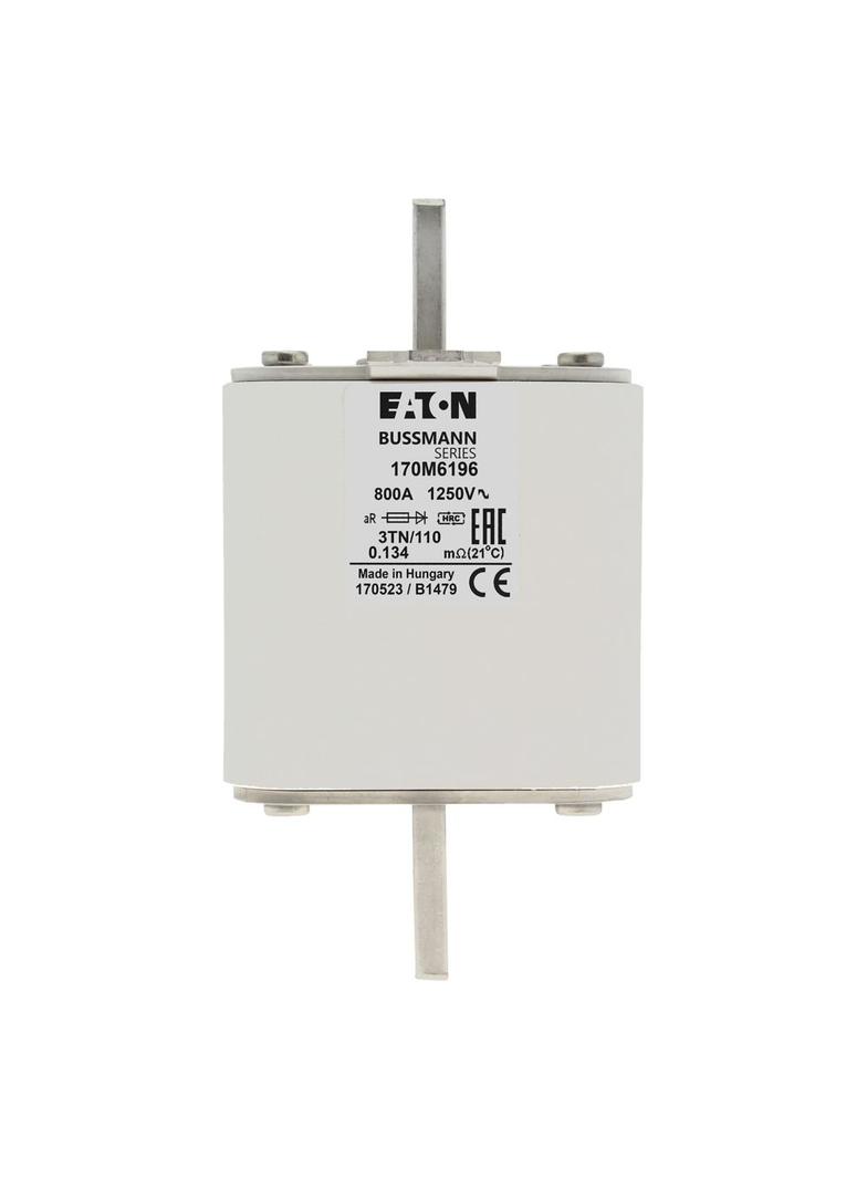 FUSE 800A 1250V 3TN/110 AR Wkładka szybka 800A AC 1250V rozmiar 3 76x90x139 mm aR DIN IEC, 170M6196
