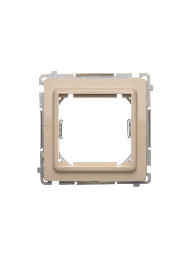 Simon Basic Adapter (przejściówka) na osprzęt standardu 45 × 45 mm. Montaż do puszki na łapki i wkręty beż BMA45M/12 KONTAKT