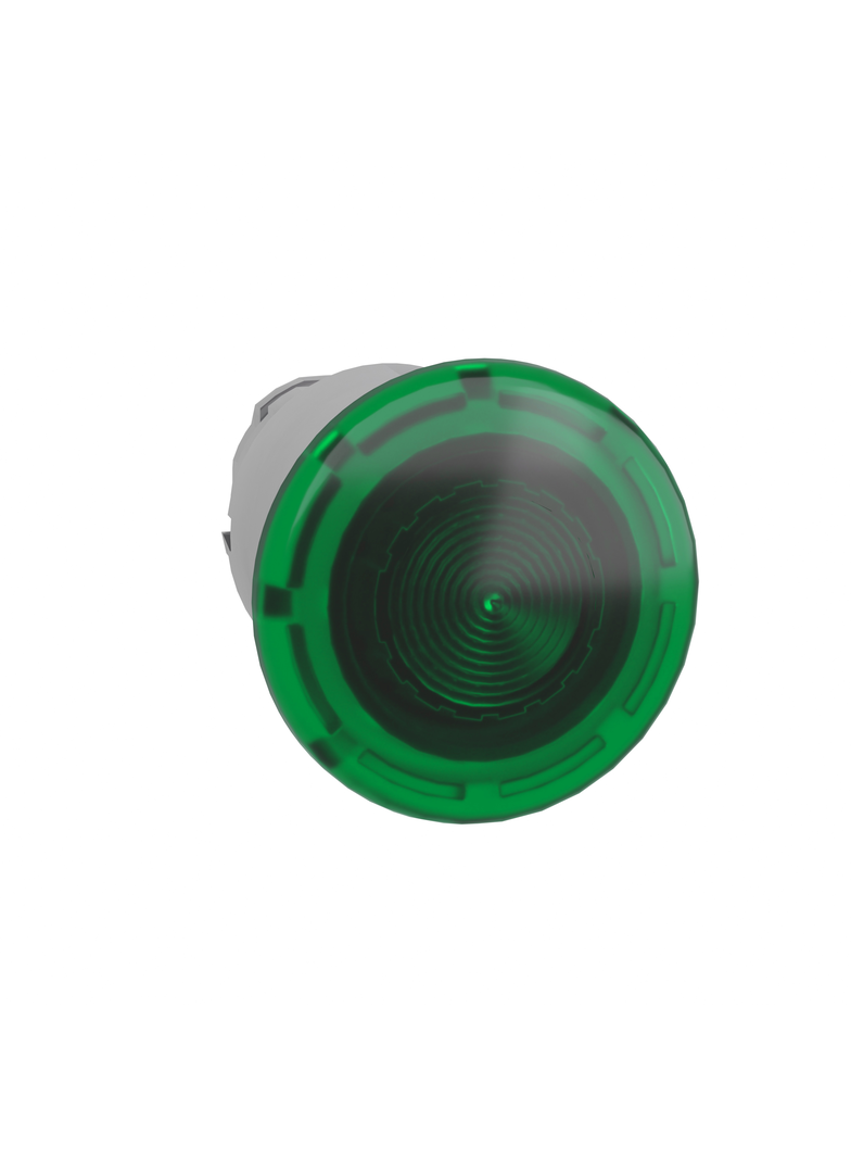 Harmony XB4 Przycisk grzybek z samopowrotem fi40 LED zielona metalowa ZB4BW433 Schneider