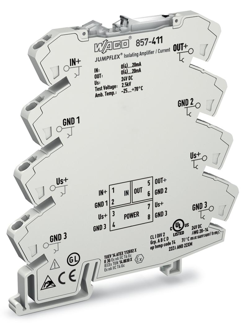 JUMPFLEX przetwornik separacyjny ze wzmocnieniem