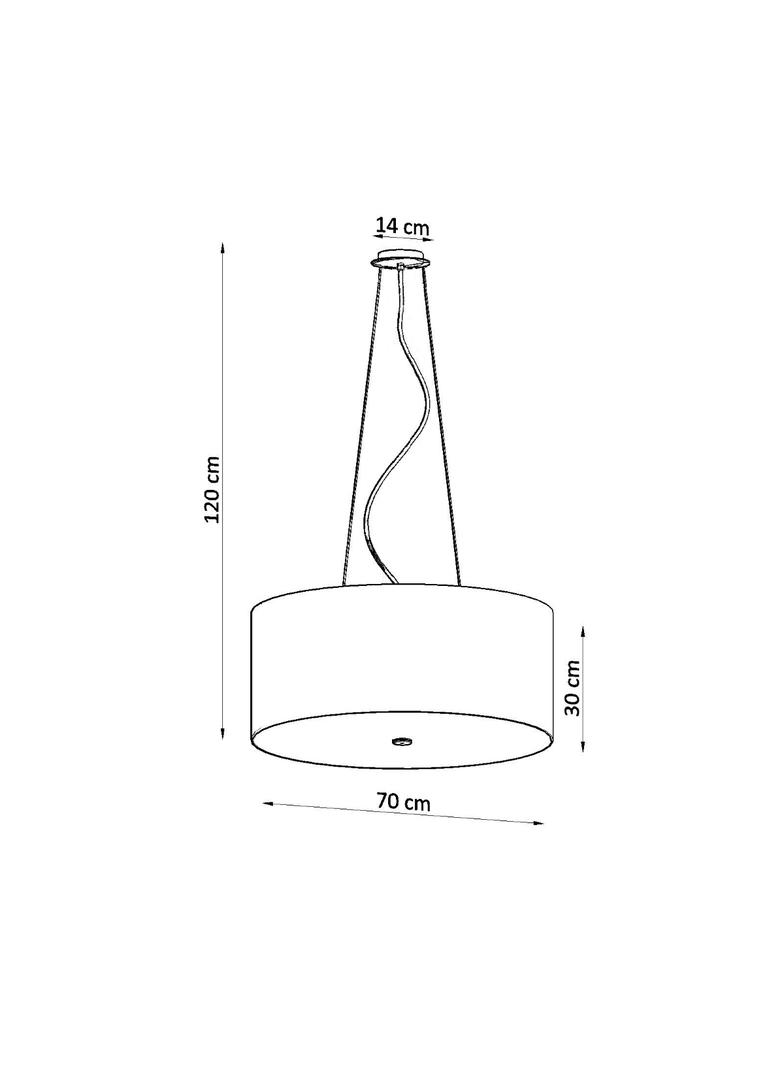 Sollux Żyrandol OTTO 70 biały SL.0789