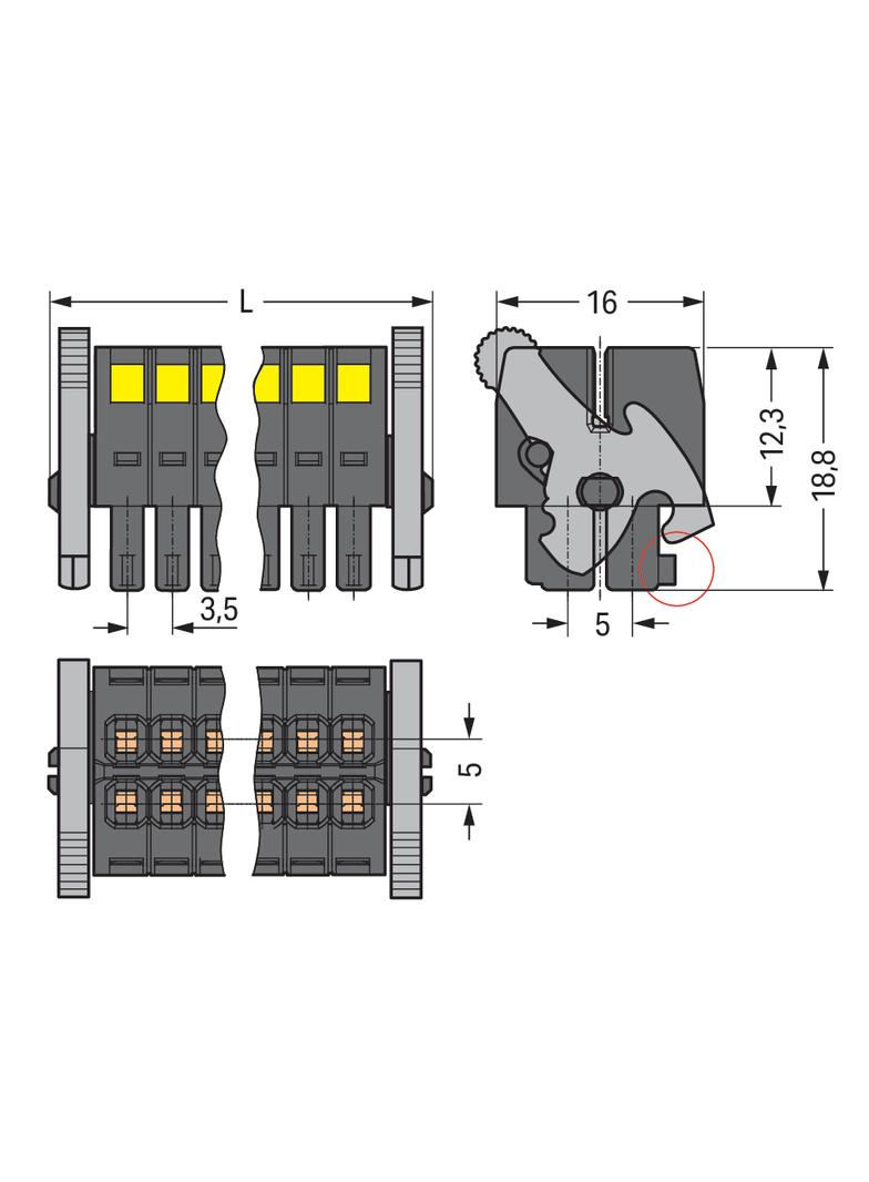 1-przewodowe gniazdo