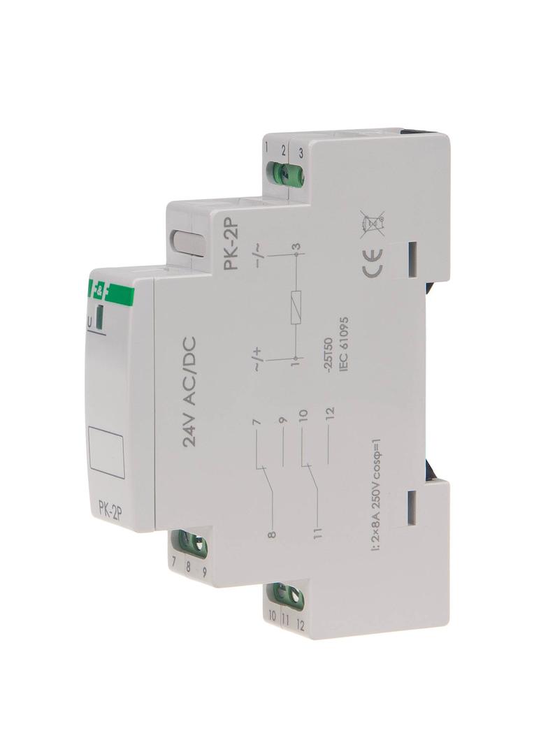 Przekaźnik elektromagnetyczny PK-2P 24 V PK-2P-24V F&F