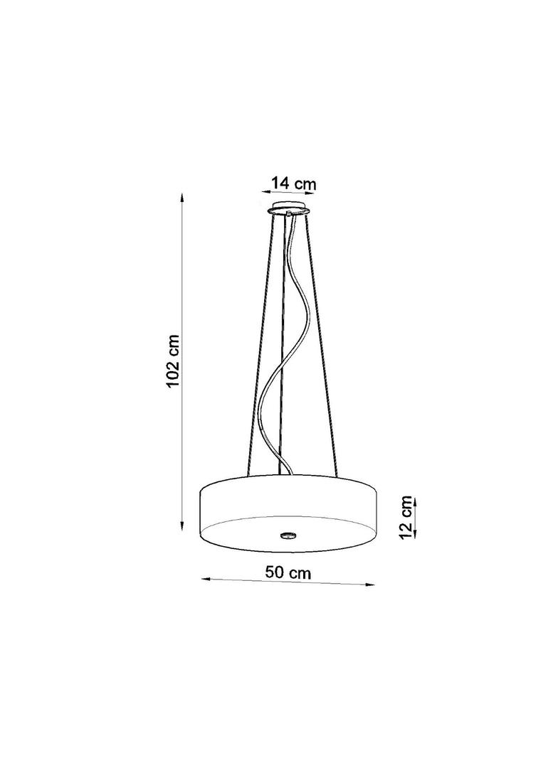 Sollux Żyrandol SKALA 50 czarny SL.0758